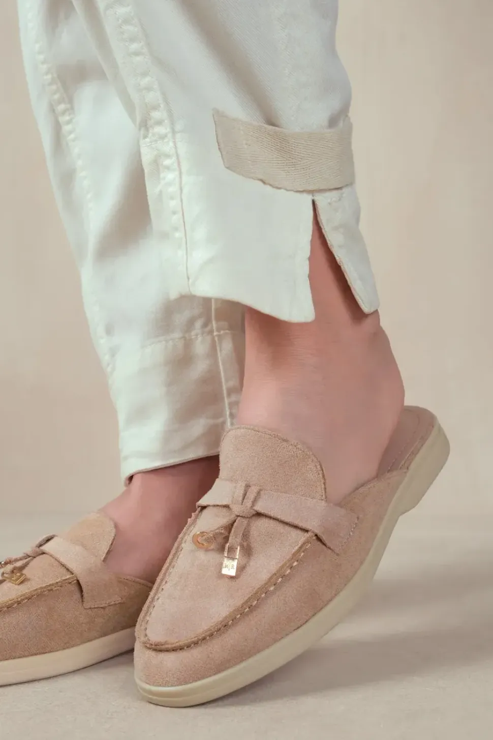 'Twilight' Flat Slip On Loafer With Tassel Detail