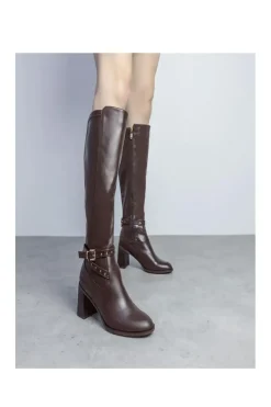 'Umah' Snake Print Heeled Boots