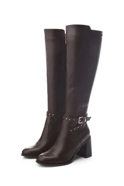 'Umah' Snake Print Heeled Boots