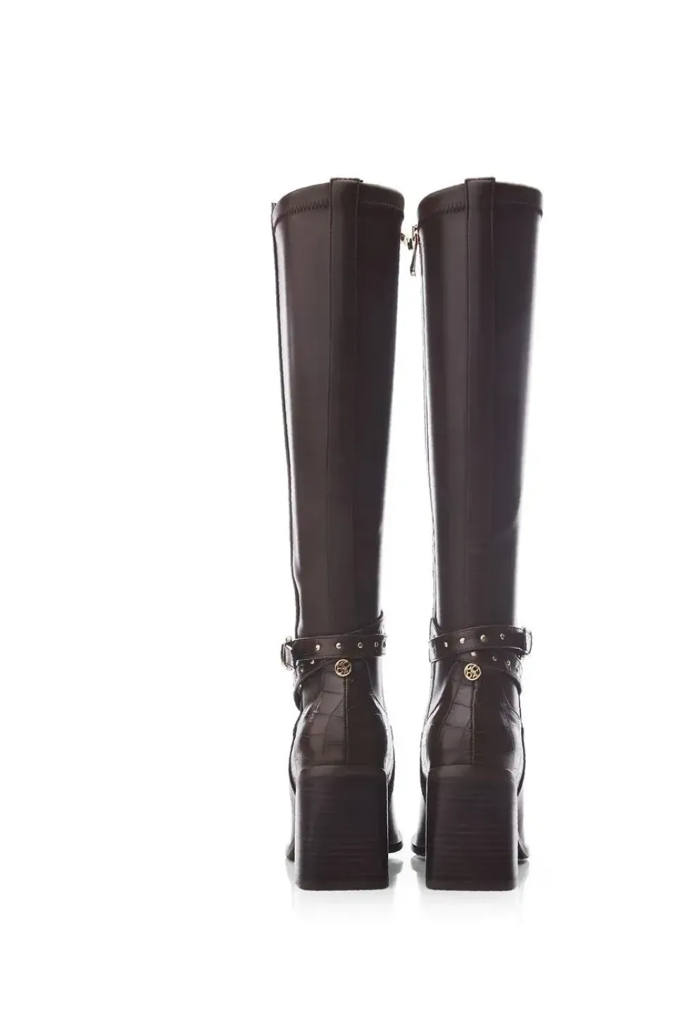 'Umah' Snake Print Heeled Boots