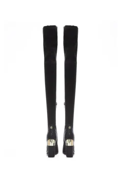 'Valentinne' Alcantara Biker Boots
