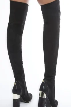 'Valentinne' Alcantara Biker Boots