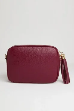 'Verona' Crossbody Tassel Bag With Aztec Strap