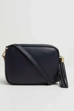 'Verona' Crossbody Tassel Bag with Aztec Strap