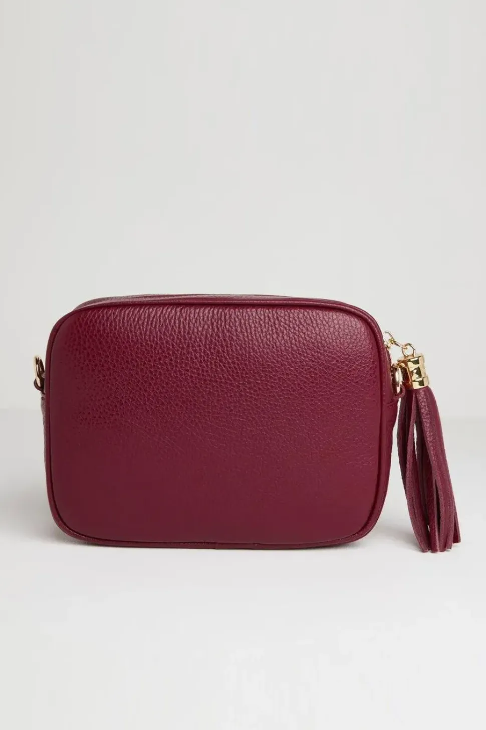 'Verona' Crossbody Tassel Bag With Dark Leopard Strap