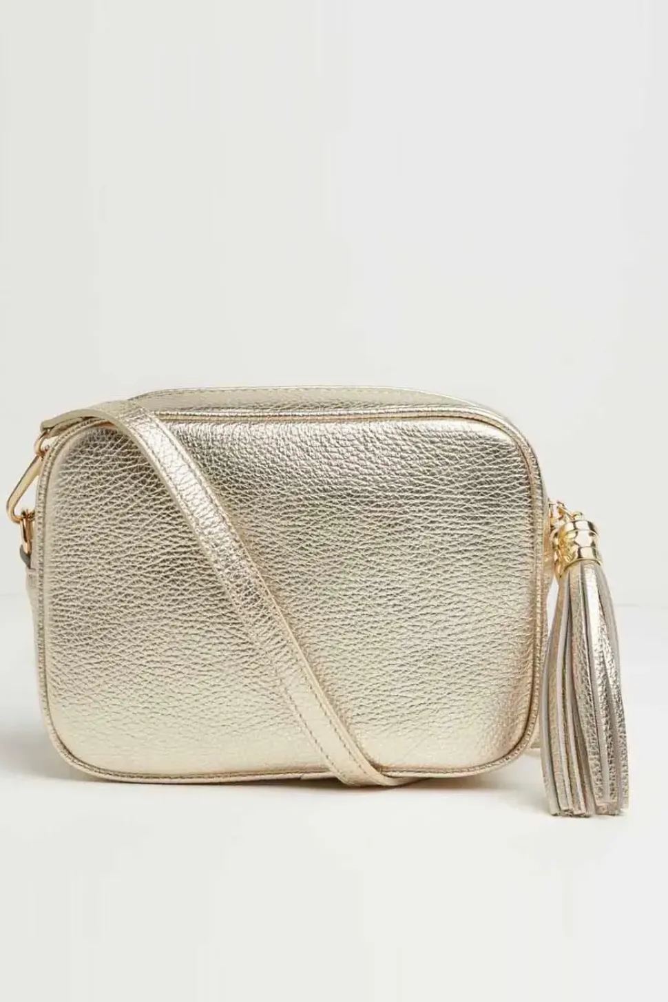 'Verona' Crossbody Tassel Bag With Leopard Strap