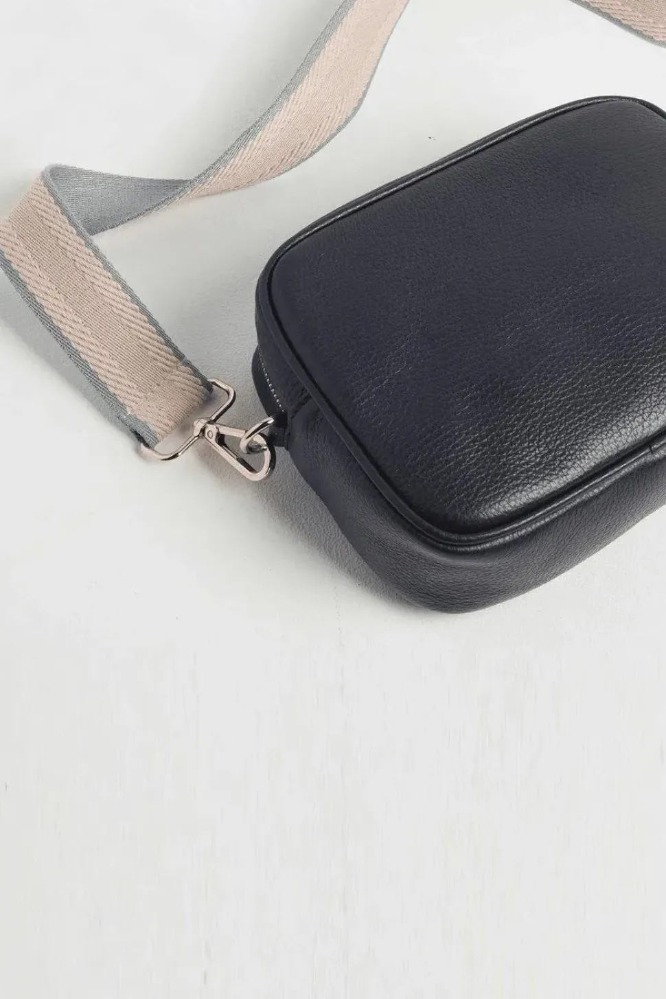 'Verona' Crossbody Tassel Bag with Pastel Strap