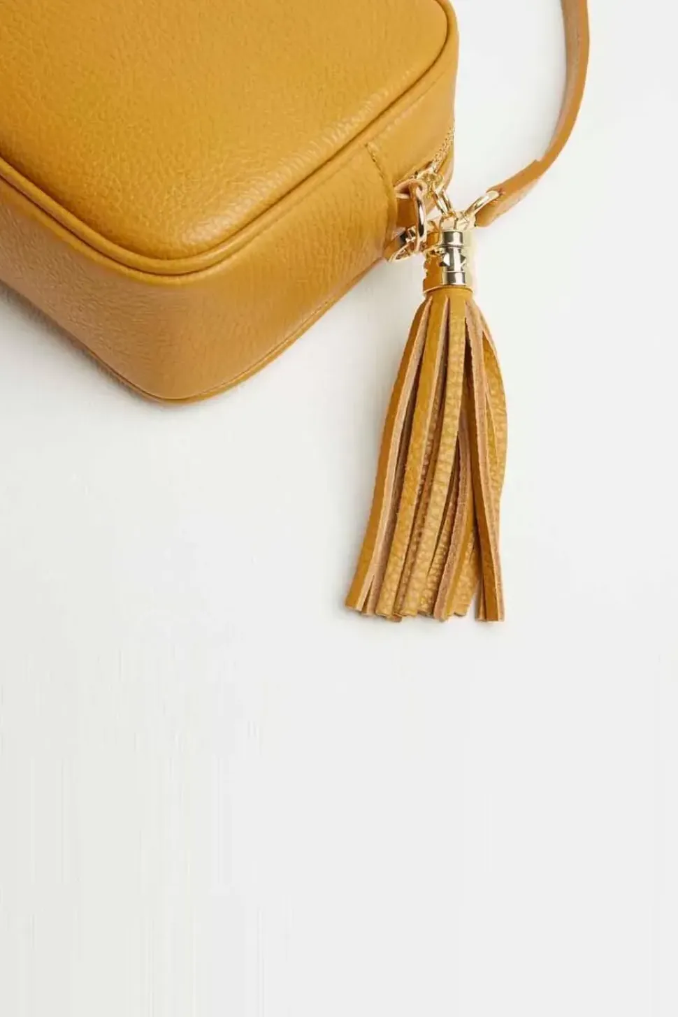'Verona' Crossbody Tassel Bag with Pastel Strap
