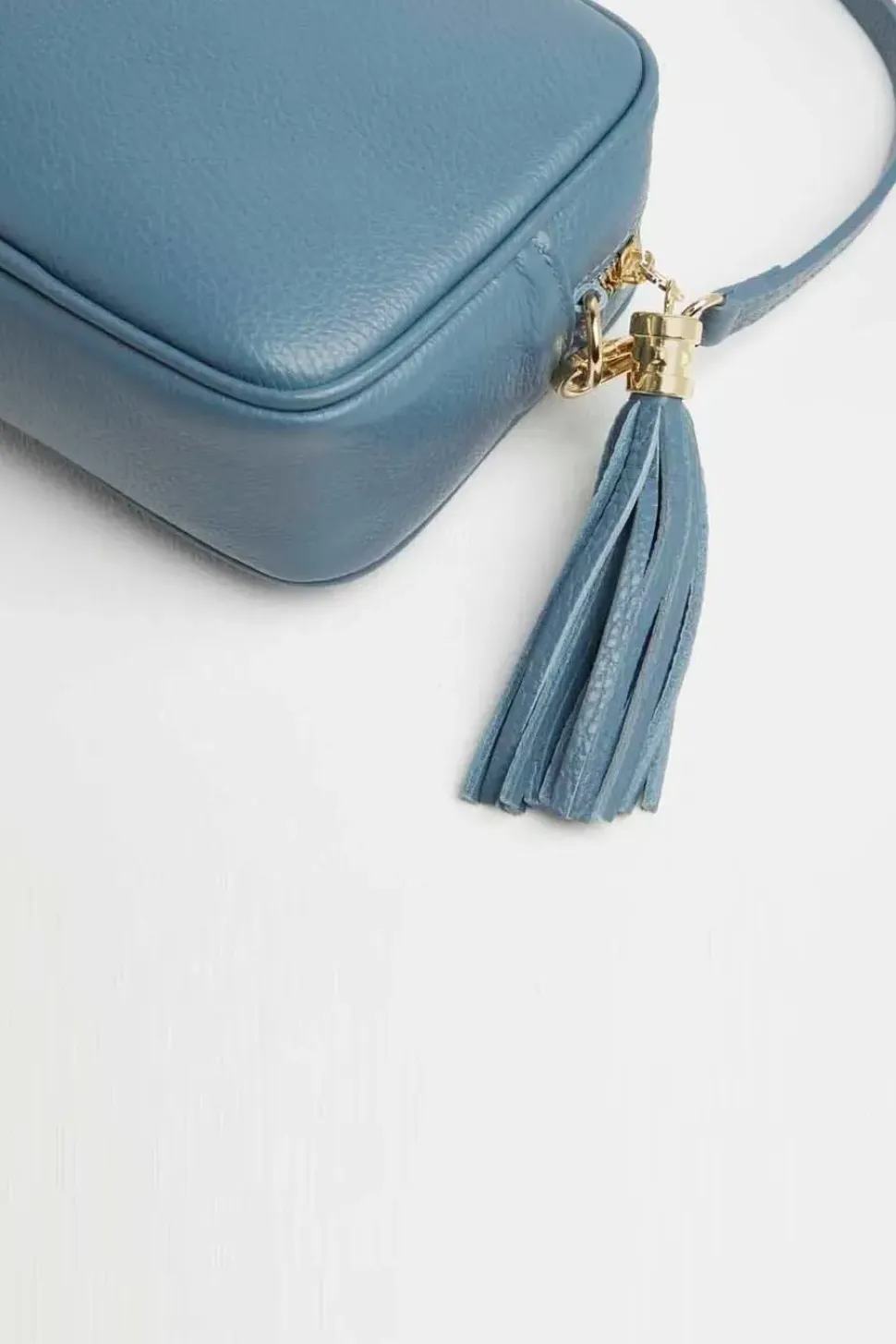 'Verona' Crossbody Tassel Bag with Snake Print Strap