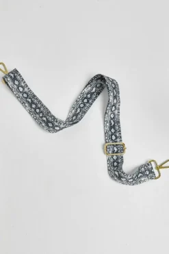 'Verona' Crossbody Tassel Bag with Snake Print Strap