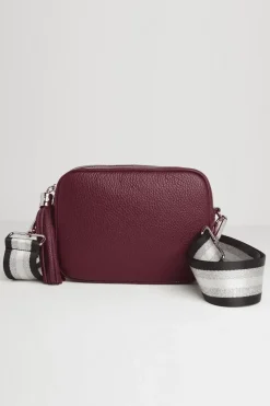 'Verona' Crossbody Tassel Bag With Sparkle Strap