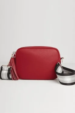 'Verona' Crossbody Tassel Bag With Sparkle Strap