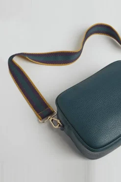 'Verona' Crossbody Tassel Bag with Stripe Strap