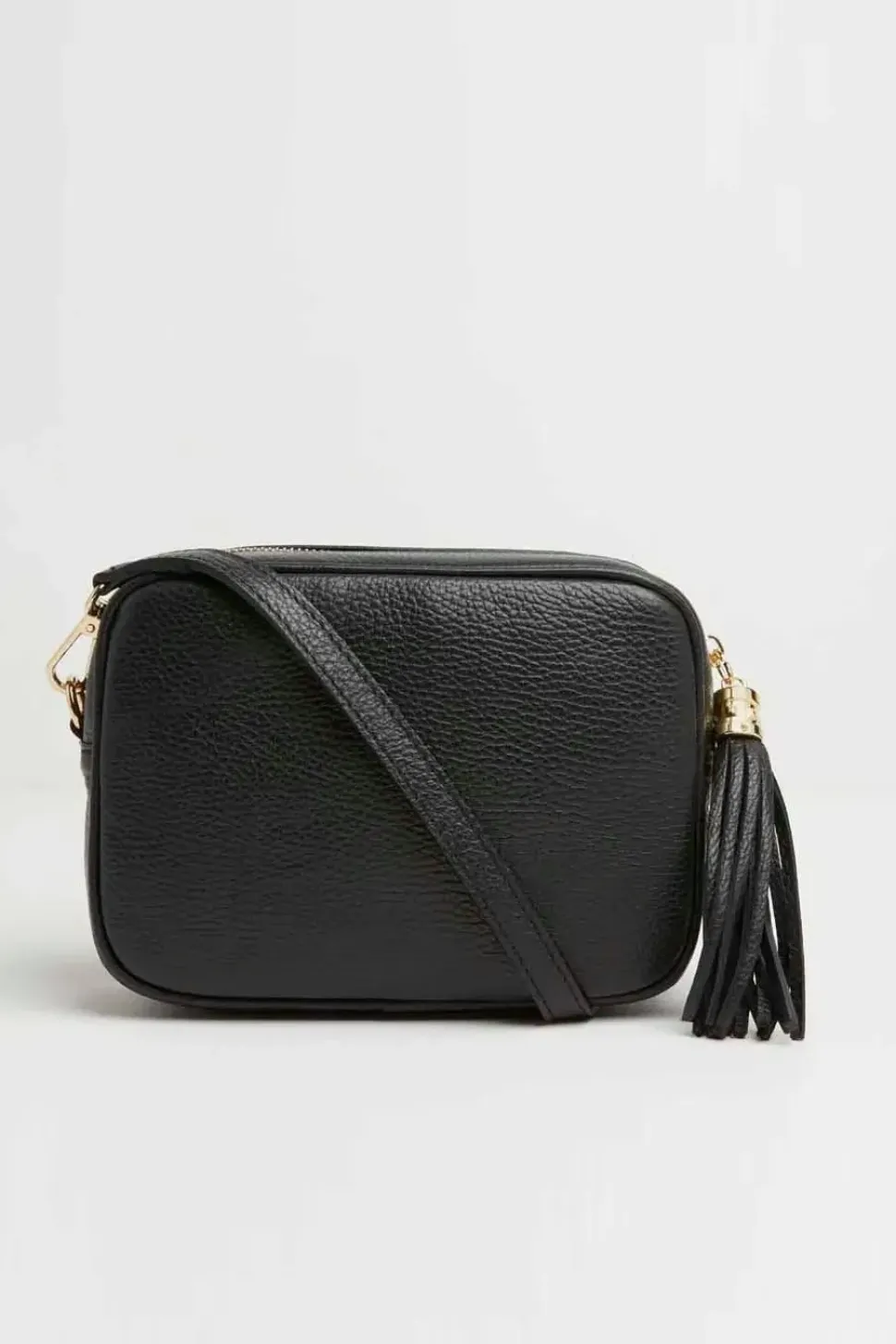 'Verona' Crossbody Tassel Bag with Stripe Strap