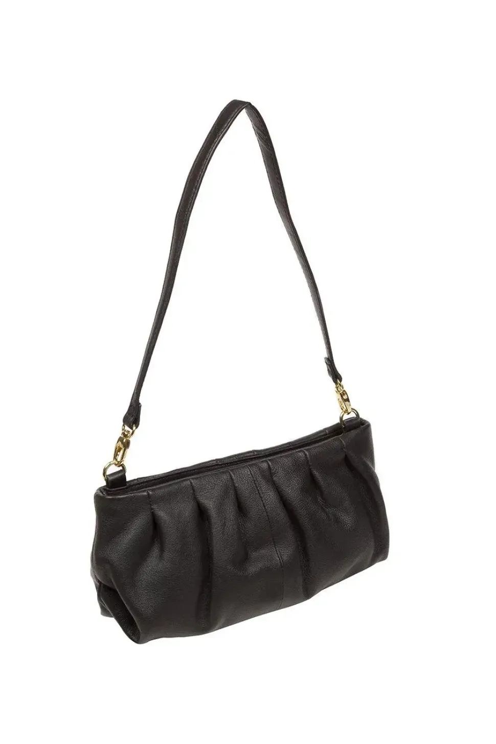 'Victoria' Nappa Leather Grab Clutch Bag