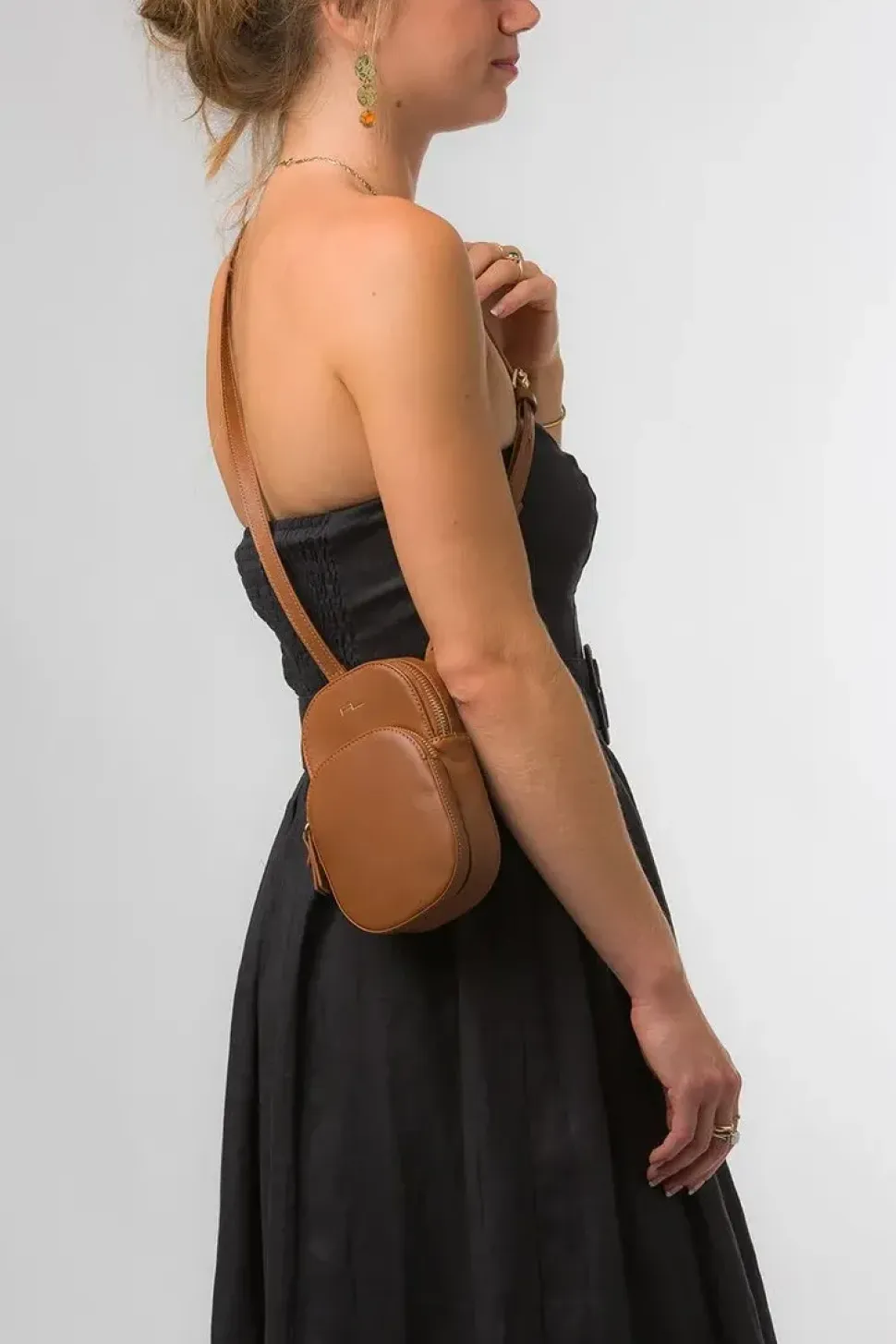 'Violet' Nappa Leather Cross Body Phone Bag