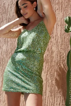 'Windmill' Sequin A-Line Mini Skirt