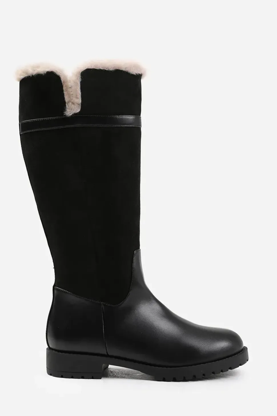 'Wynter' Knee High Boots With Fur Trim And Lining