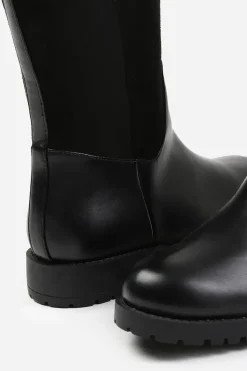 'Wynter' Wide Calf Knee High Boots With Fur Trim And Lining