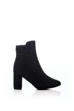 'Xiomara' Textile Heeled Boots