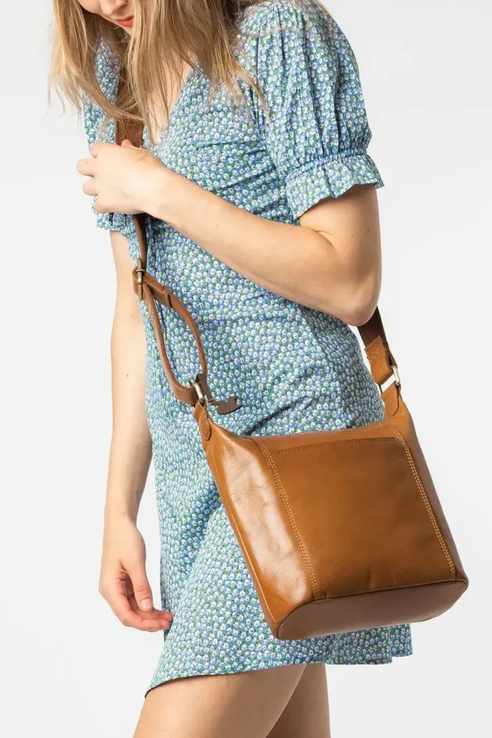 'Yasmin' Leather Cross Body Bag