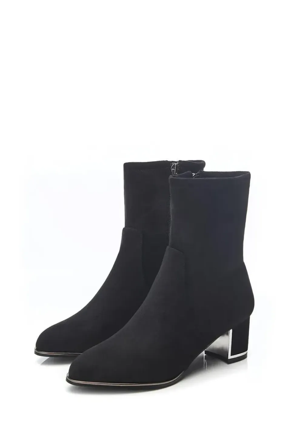 'Zakari' Alcantara Heeled Boots