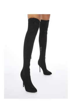 'Zarina' Alcantara Knee High Boots
