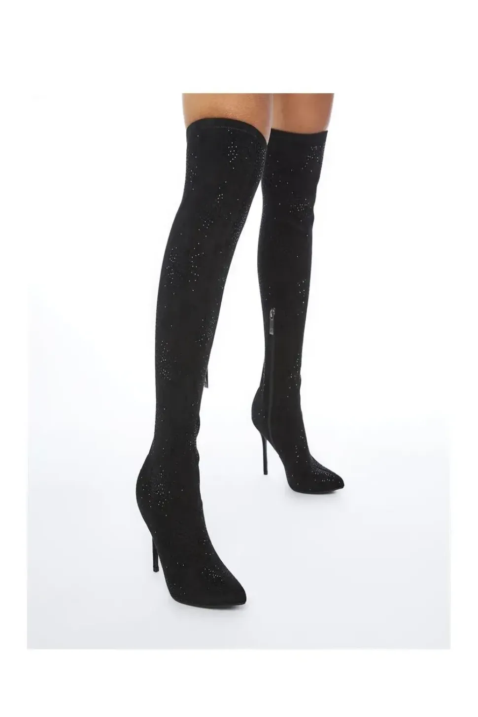 'Zarina' Alcantara Knee High Boots