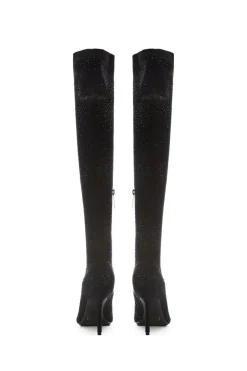 'Zarina' Alcantara Knee High Boots