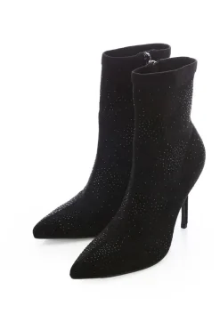 'Zoeyy' Alcantara Ankle Boots