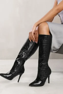 'Zoya' High Heel Calf Boot