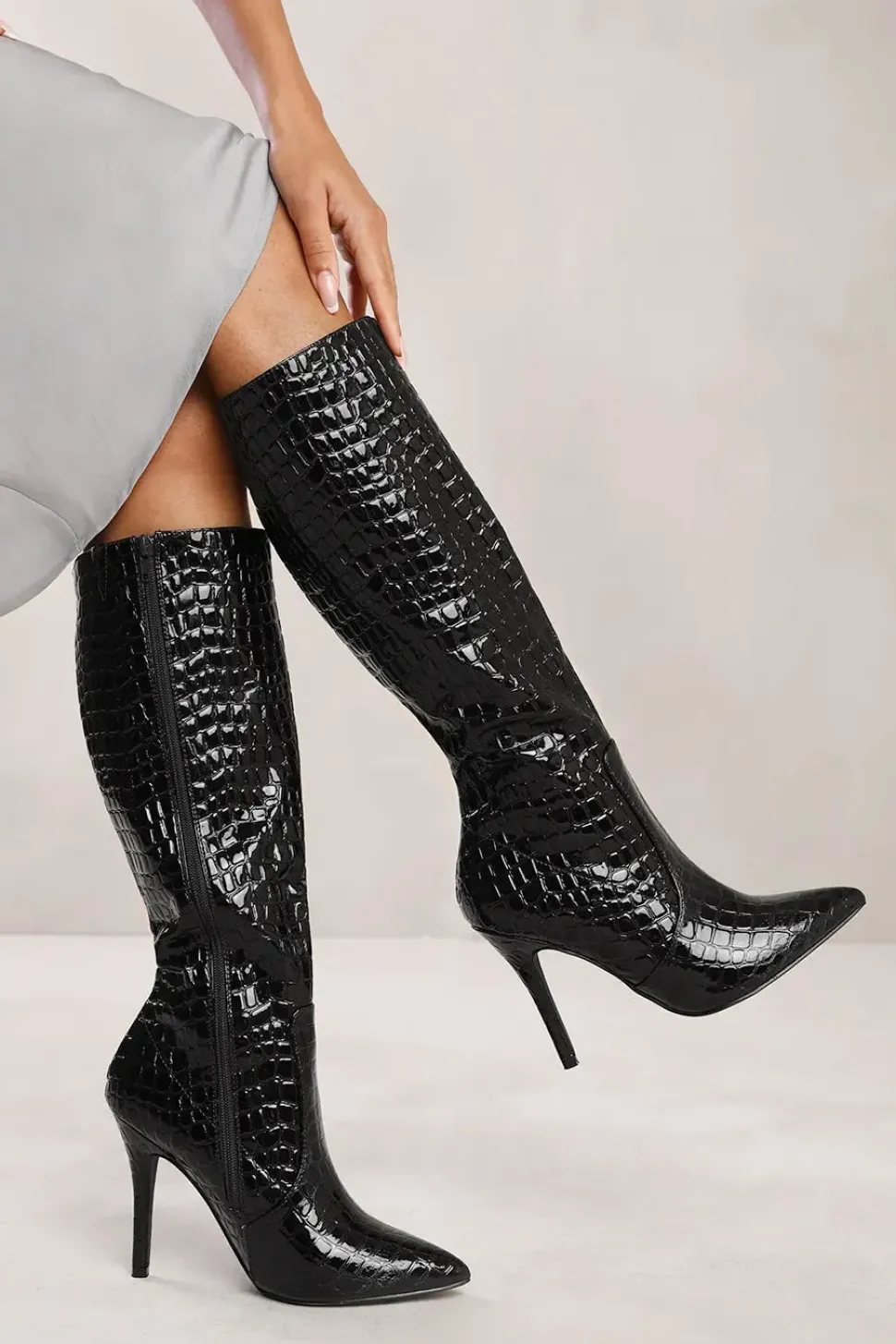 'Zoya' High Heel Calf Boot