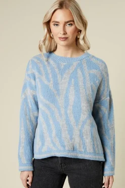 Zebra Crew Neck Jumper