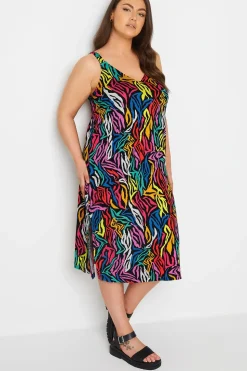 Zebra Print Beach Dress
