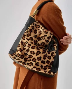 Zebra Print Calf Hair And Leather Grab Bag | BBRLL
