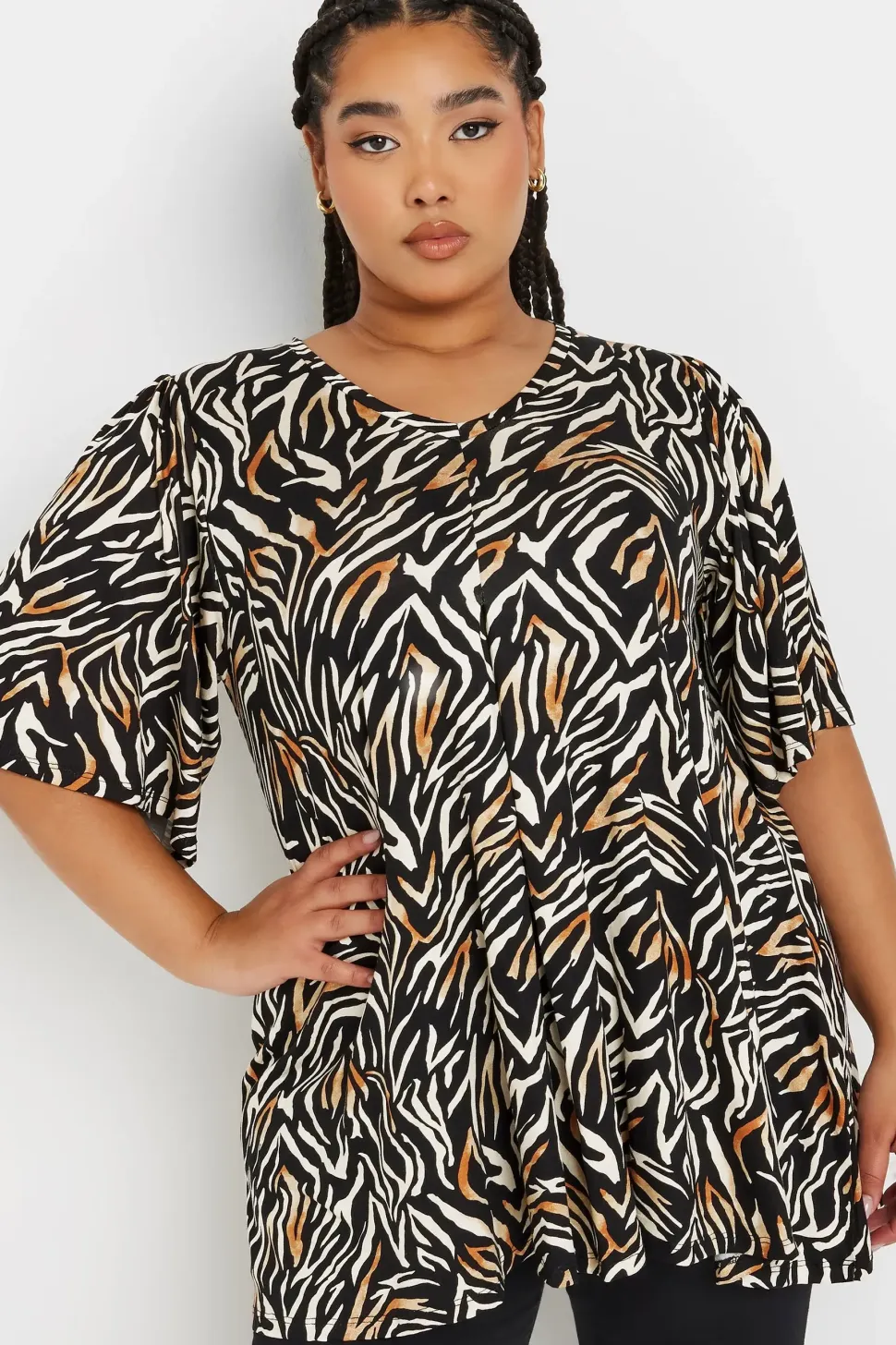 Zebra Print Swing Top