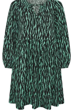Zebra Textured Mini Dress