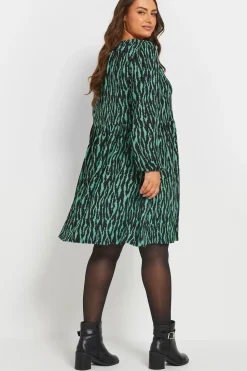 Zebra Textured Mini Dress