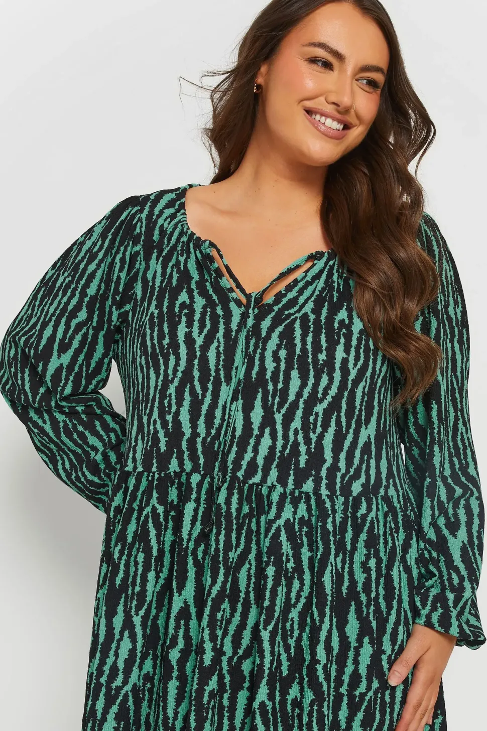 Zebra Textured Mini Dress