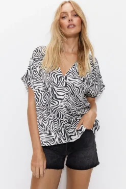 Zebra V Neck Tunic