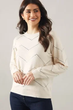 Zig Zag Beaded Jumper