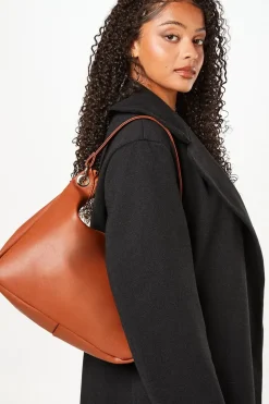 Zip Detail Shoulder Bag
