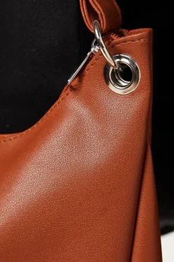 Zip Detail Shoulder Bag
