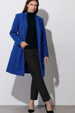 Zip Detail Tailored Coat
