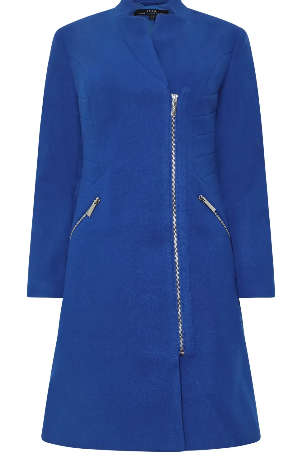 Zip Detail Tailored Coat