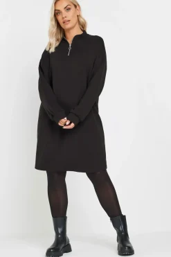 Zip Neck Jumper Dress