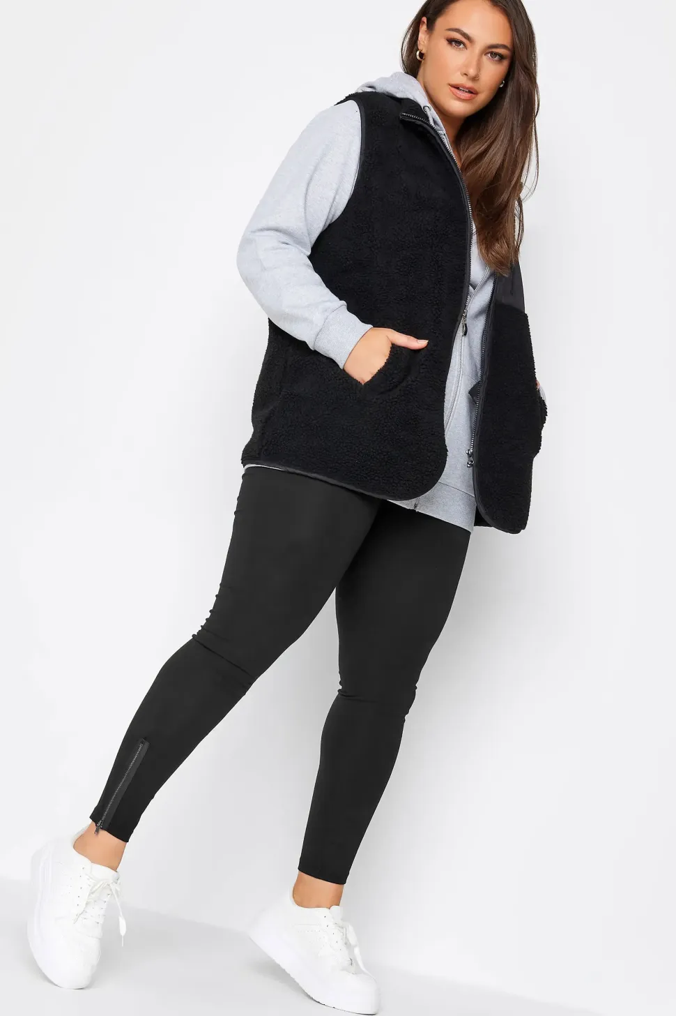 Zip Waist Leggings